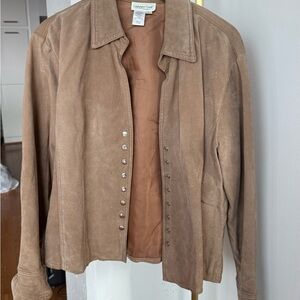 Coldwater Creek Brown Suede Women's Blazer